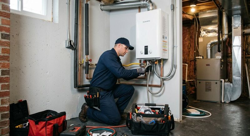 Tankless Heater Installation in Fredericksburg, VA